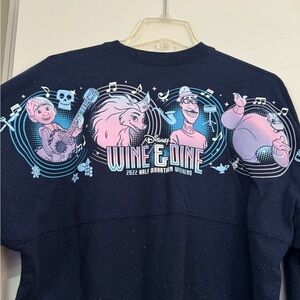 RunDisney Blue Sparkle Wine & Dine Spirit Jersey. Coco, Raya, Soul, Aladdin